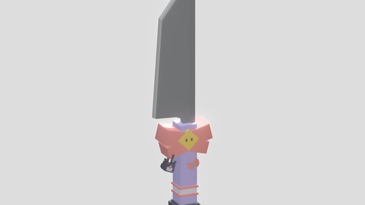 Minecraft Kuromi knife 3D Model