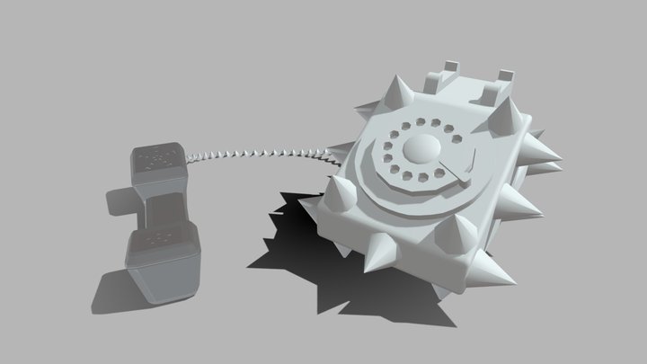 Rotary Phone Flail 3D Model