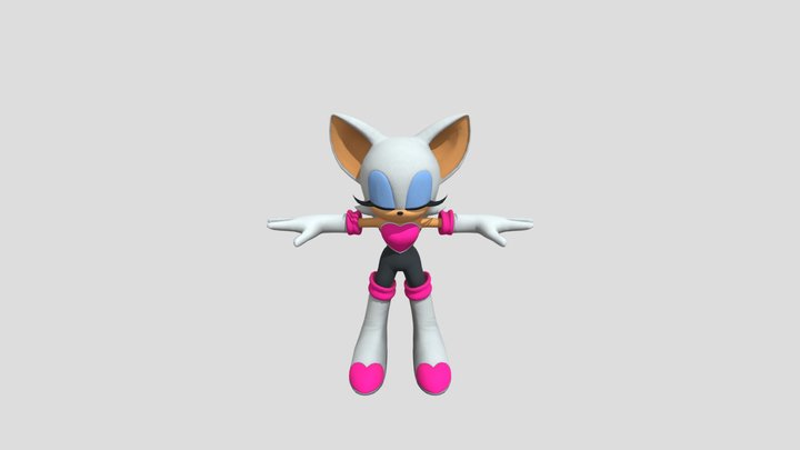 PC Computer - Sonic X Shadow Generations - Rouge 3D Model