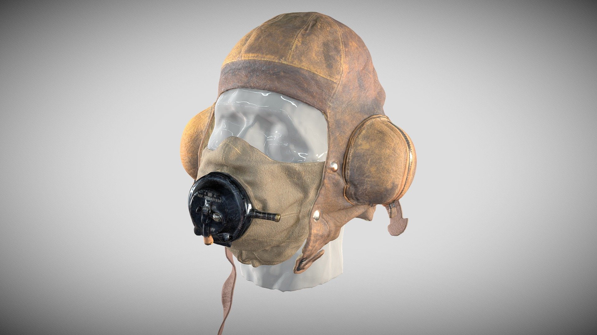 Type B RAF Flying Helmet - 3D Model By The Potteries Museum & Art ...