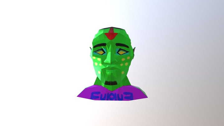 HUGOOOO Simple Head Bust (1) 3D Model