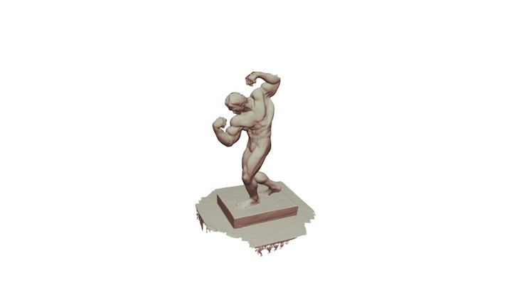 Statue of Arnold Schwarzenegger 3D Model