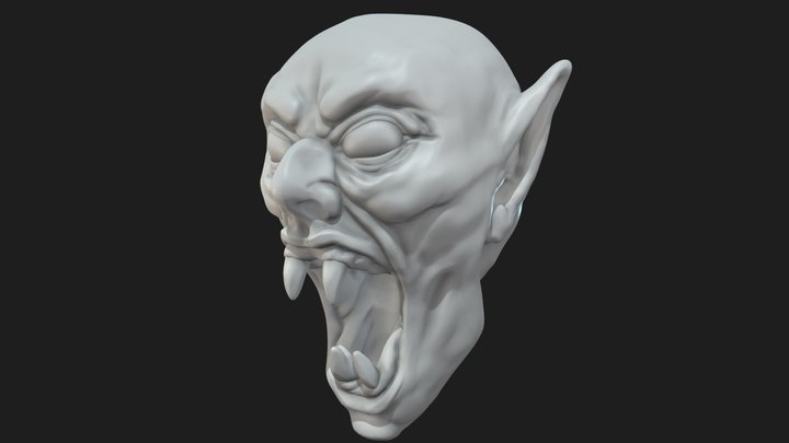 Vampirical Head Sculpt 3D Model