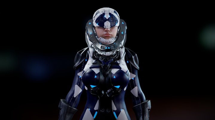 Armor Cyber X91 v2 By Oscar creativo 3D Model