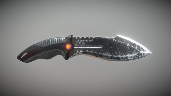 Survival Knife 3D Model