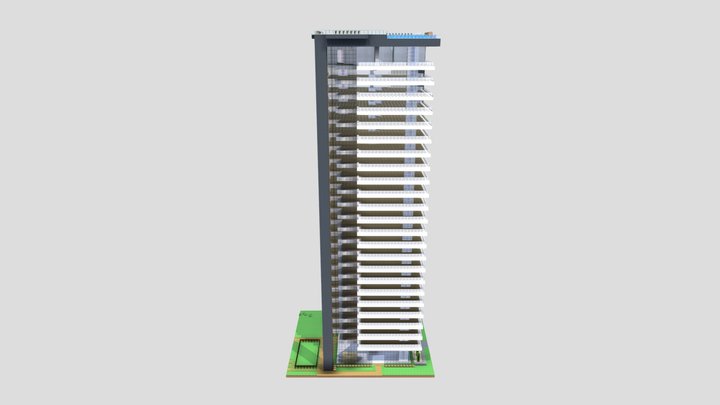 updated server creative world 3D Model