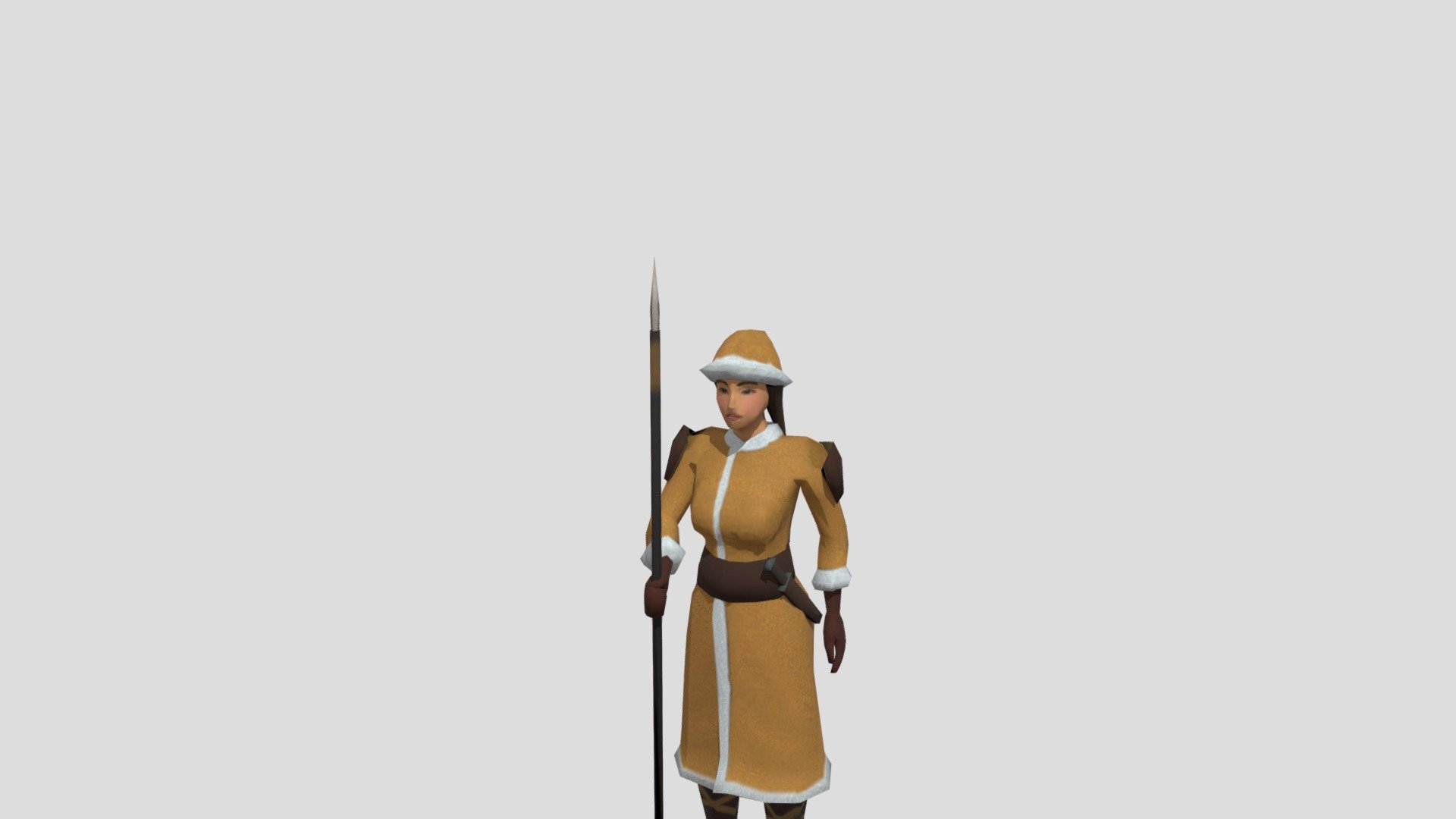 Woman with a spear
