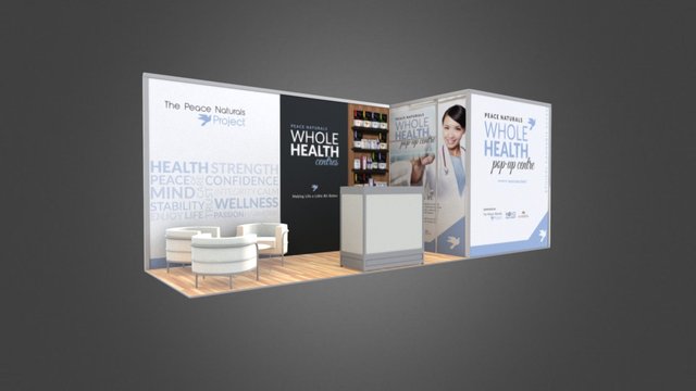 The Peace Naturals Project - Booth Design 3D Model