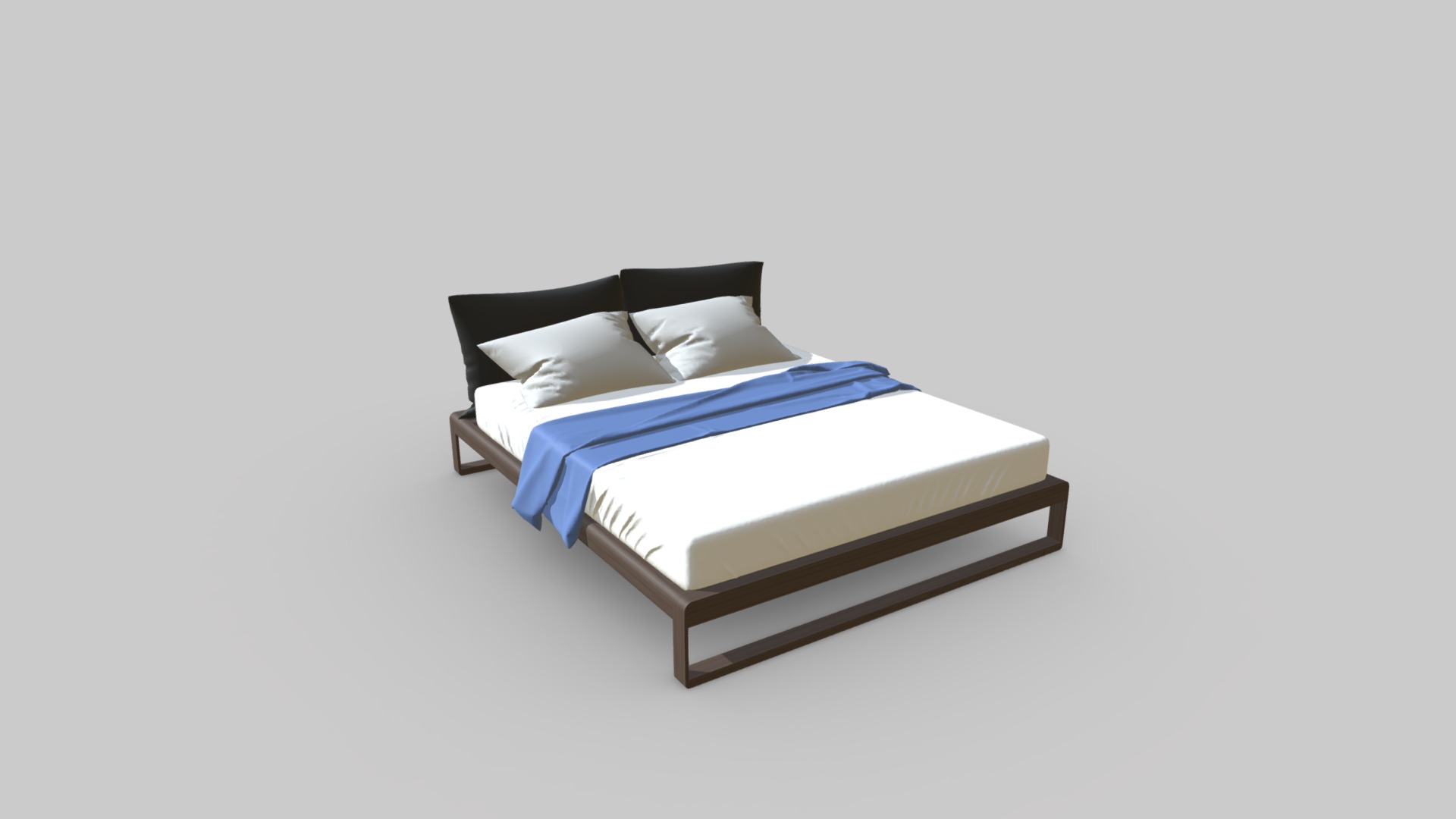 Bed - 3D Model By Dendonnar [46efcd8] - Sketchfab