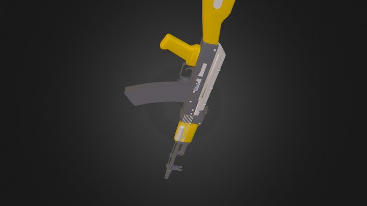 Gun AK-47 N120411 3D Model