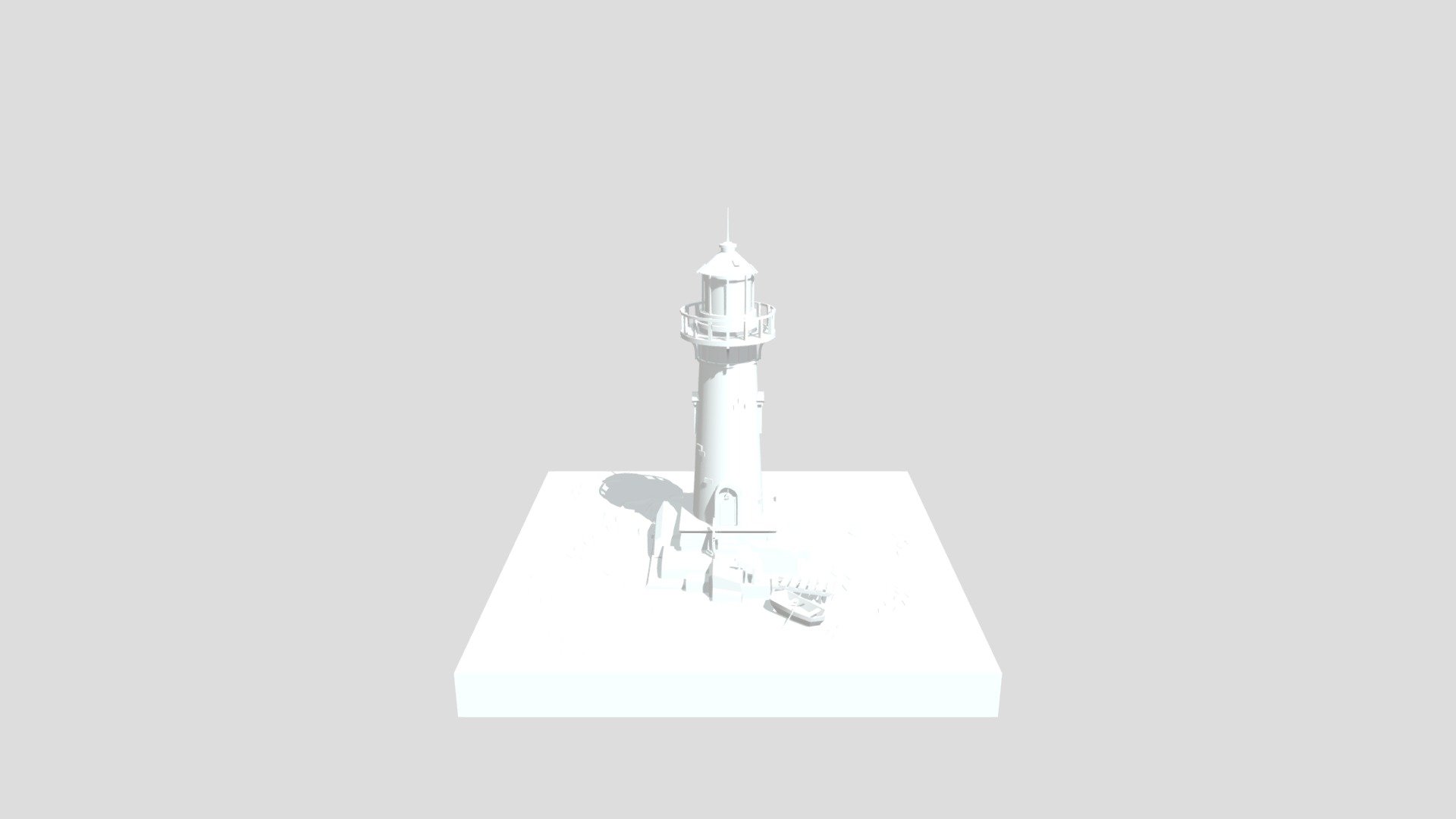 Lighthouse scene from Poly by Google