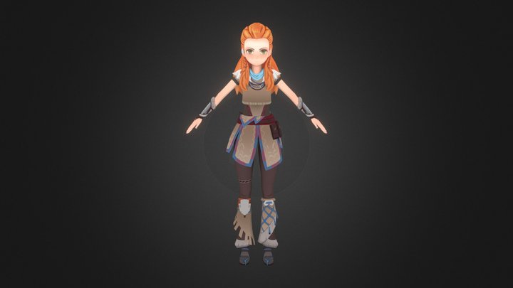 Aloy - Genshin Impact fan art 3D Model