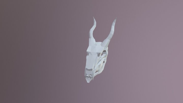 Head Muntiacus 3D Model