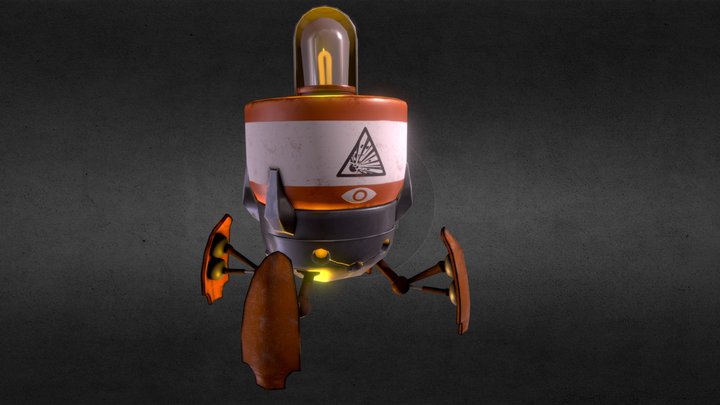 Explosive Robot - Game Ready - Rigged 3D Model