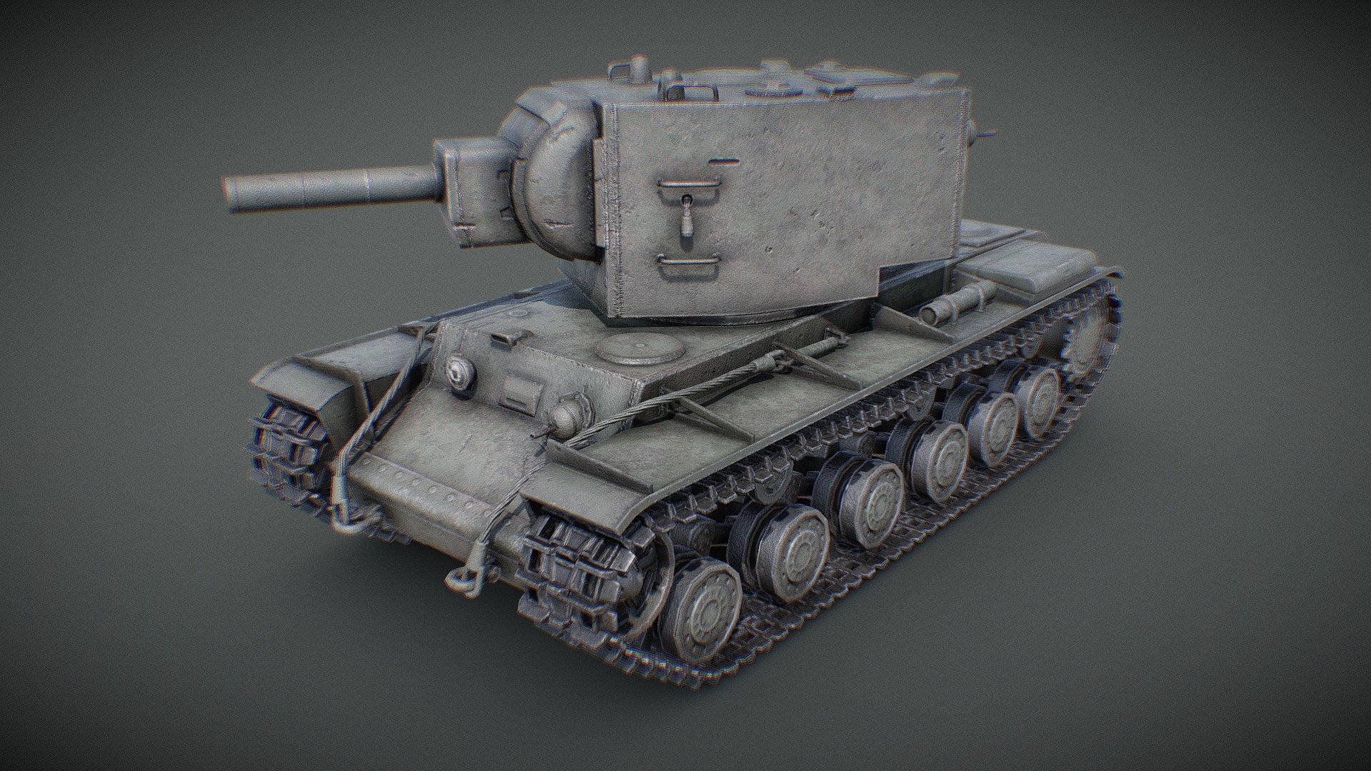 RUSSIAN TANK KV2 (MT-2) - Download Free 3D model by TSB3DMODELS ...