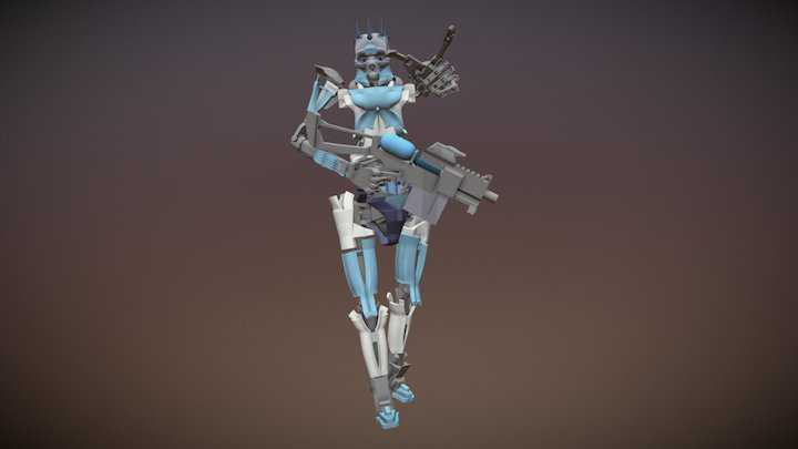 Humanoid robot 3D Model