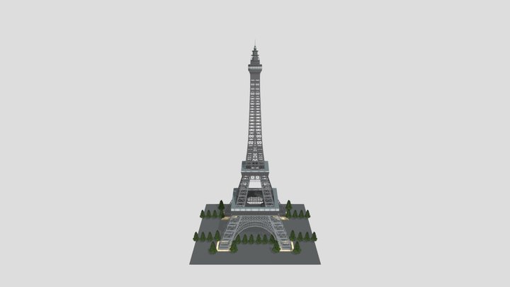The+ Eiffel 3D Model