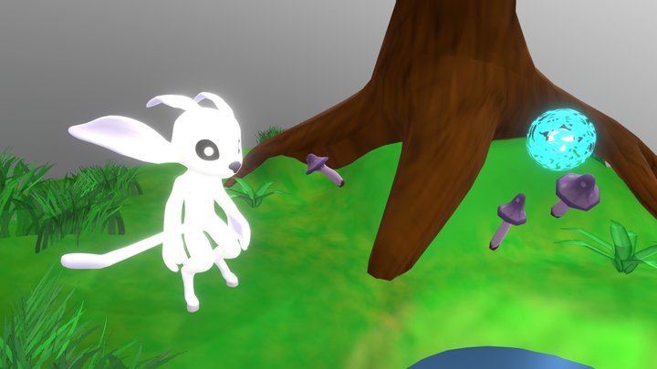 Ori forest scene 3D Model
