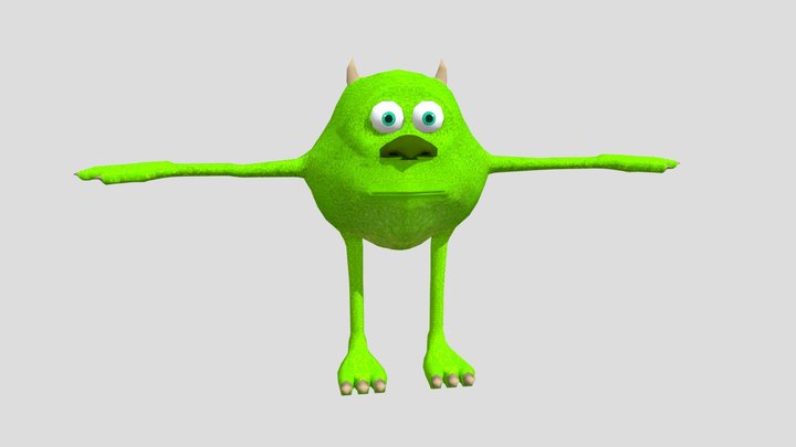 Mike Wazowski-Sulley Face Swap 3D Model