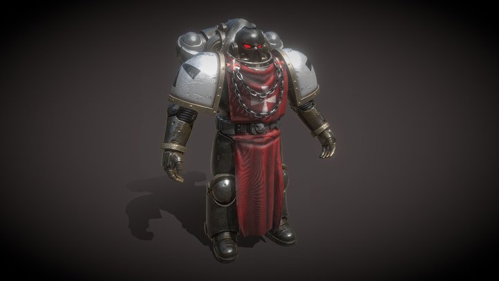 Warhammer Space Marine - Black Templar 3D Model