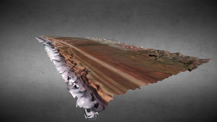 Cliffs on the Pacific-side of Baja 3D Model