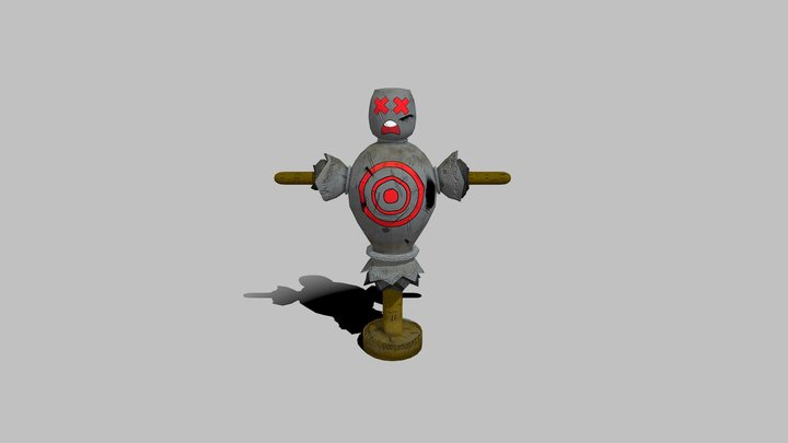 Animated Training Dummy 3D Model