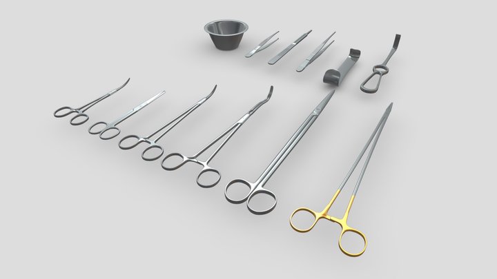 Surgical Instruments collection 3D Model