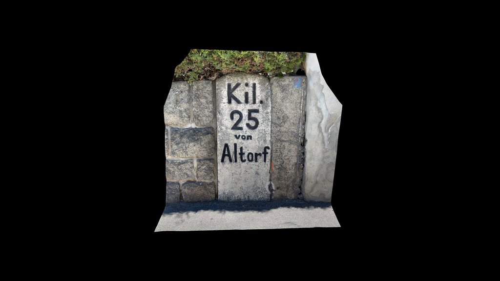 Milestone Gotthardpass Km 25 von Altdorf