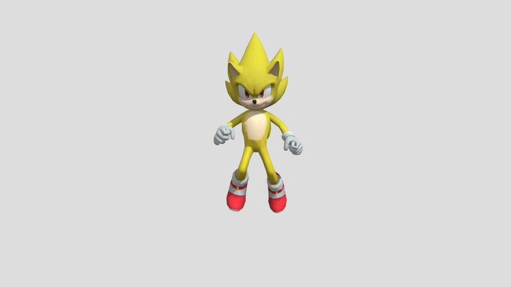 Sonic-dash-movie-super-sonic-with-animations (2) 3D Model