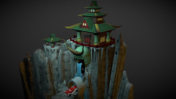 Super Hero Castle 3D Model