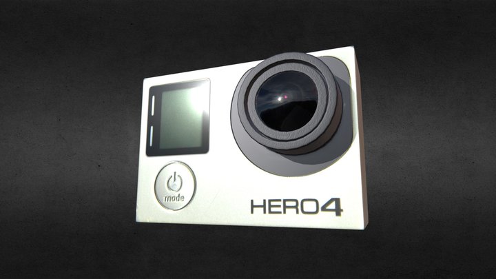 GoPro Hero 4 Silver 3D Model
