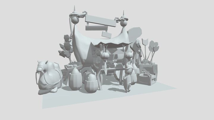 Magical Candy Caravan WIP 3D Model