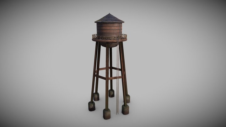 Water tower 3D Model