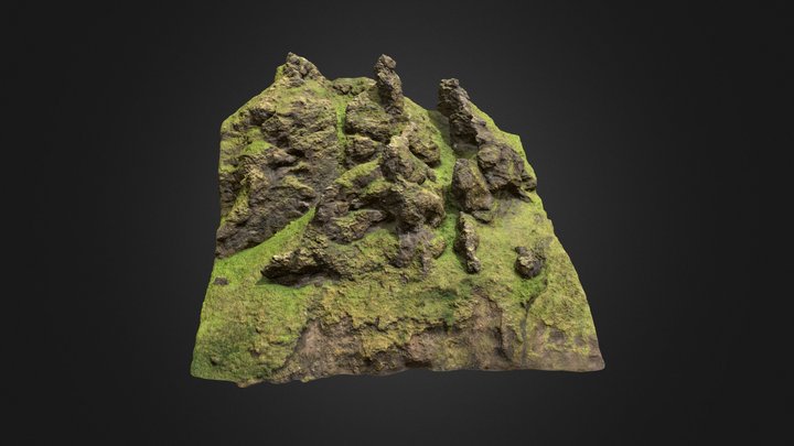 Icelandic_cliff_fqqw 3D Model
