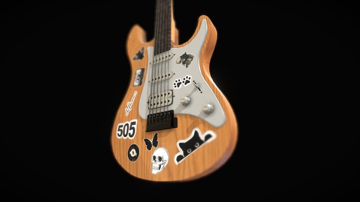 Electric Guitar 3D Model