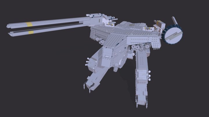 Lego Metal Gear Solid - Metal Gear Rex 3D Model