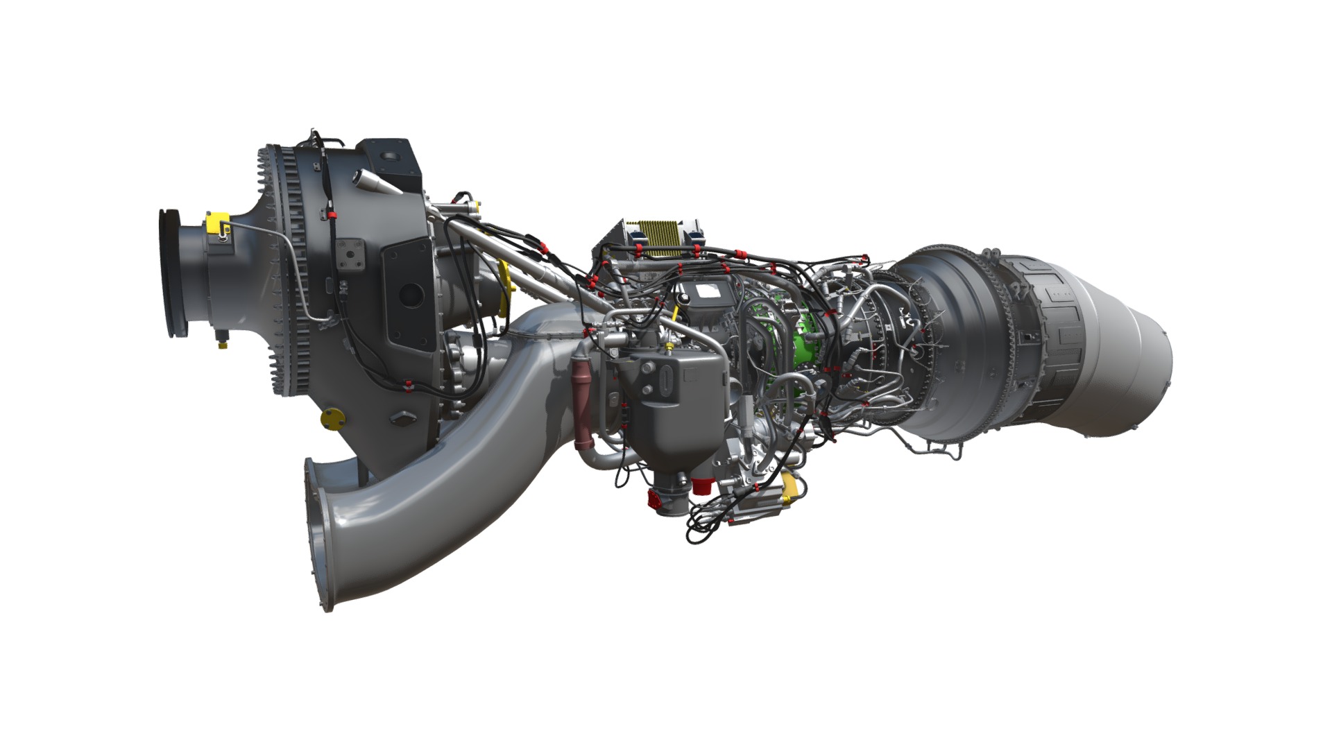 3D model Europrop TP400-D6 Turboprop Engine - This is a 3D model of the Europrop TP400-D6 Turboprop Engine. The 3D model is about diagram.