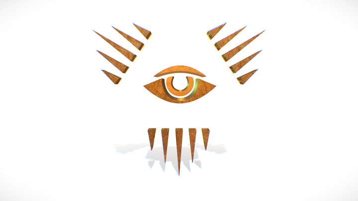 Iluminati Eye Symbol 3D Model