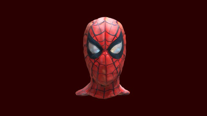 Spider- Man Head 3D Model