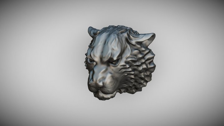 Tiger head 3D Model