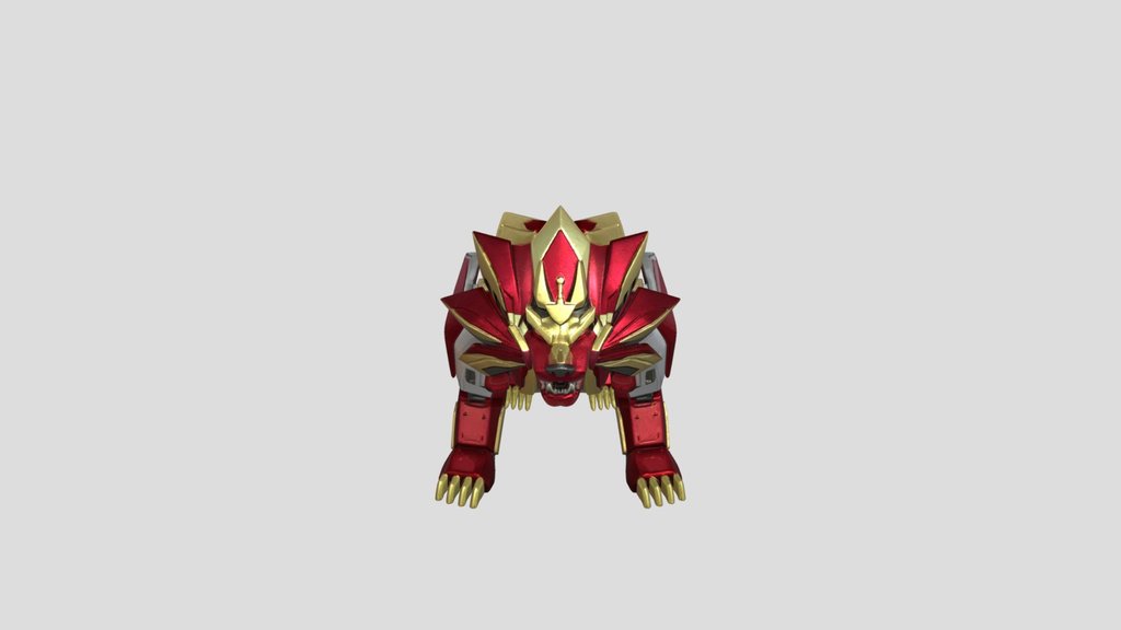 Sierra Force Lion Zord remastered