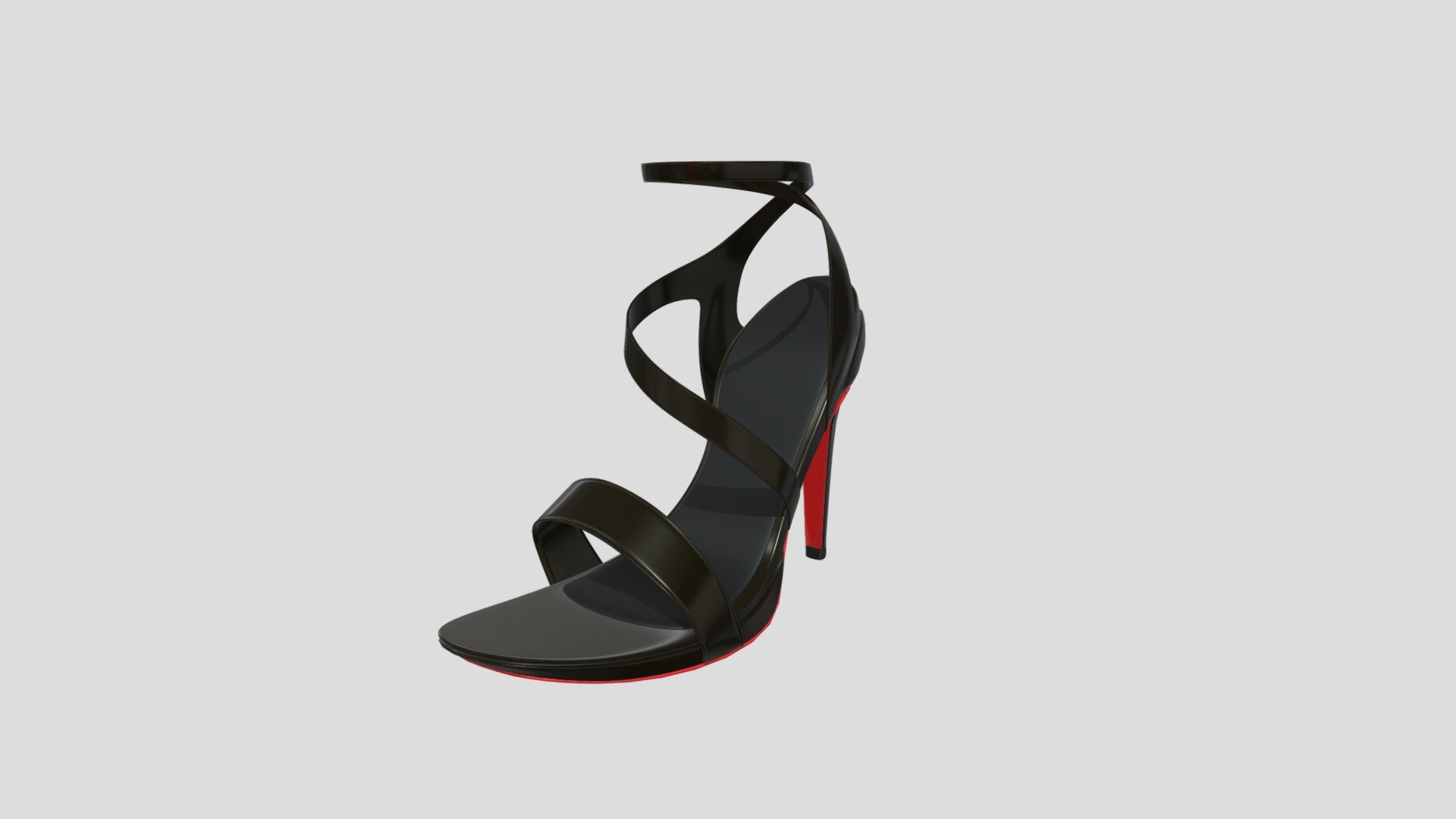 Curvy Sandal High Heels Download Free 3D model by hiirusama [46fdfdb