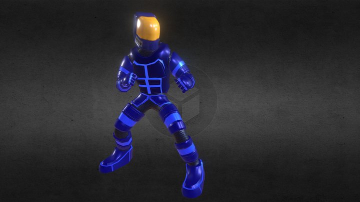 Blue_Soldier 3D Model