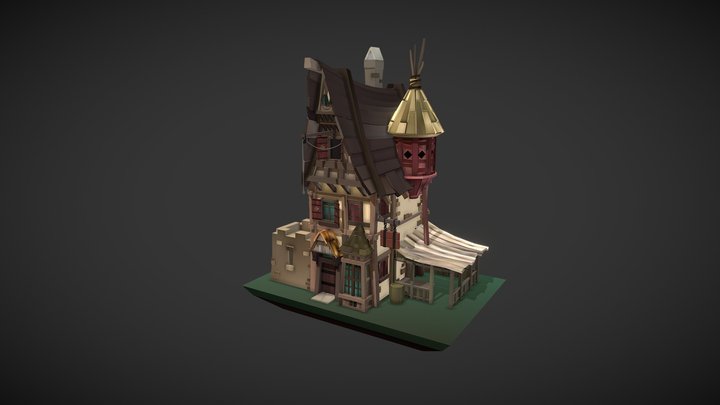 Stylized Tavern 3D Model