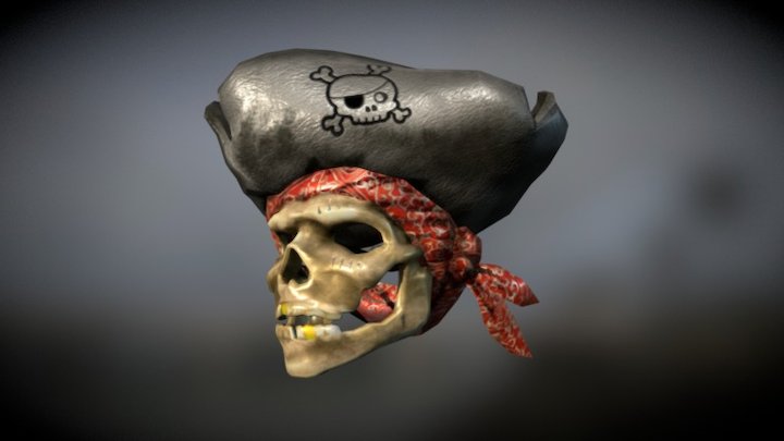 Hat Skull 3D Model