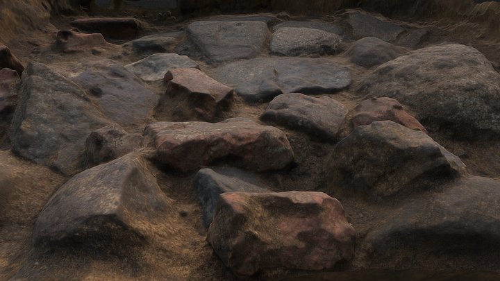 Brick and stone feature 3D Model