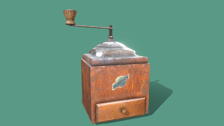 Old coffee mill 3D Model