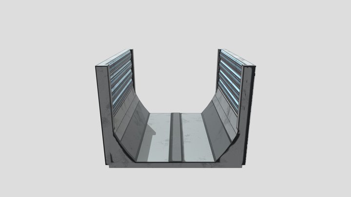 Spaceship_Hallway_I 3D Model