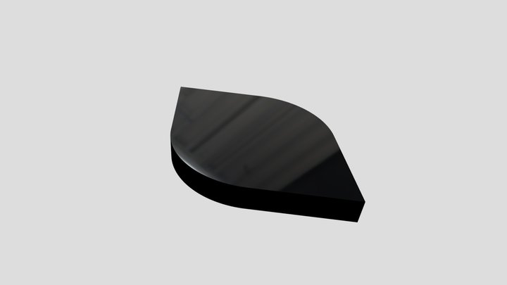 Single Leaf Organic 3D Shape 3D Model