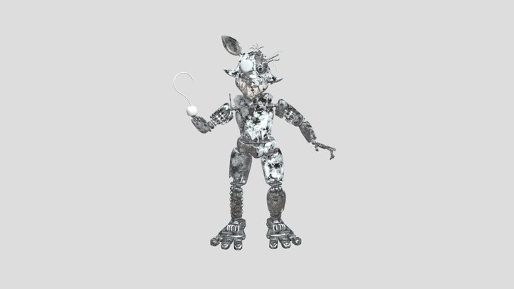 R Withered Foxy V2 Eevee 3D Model